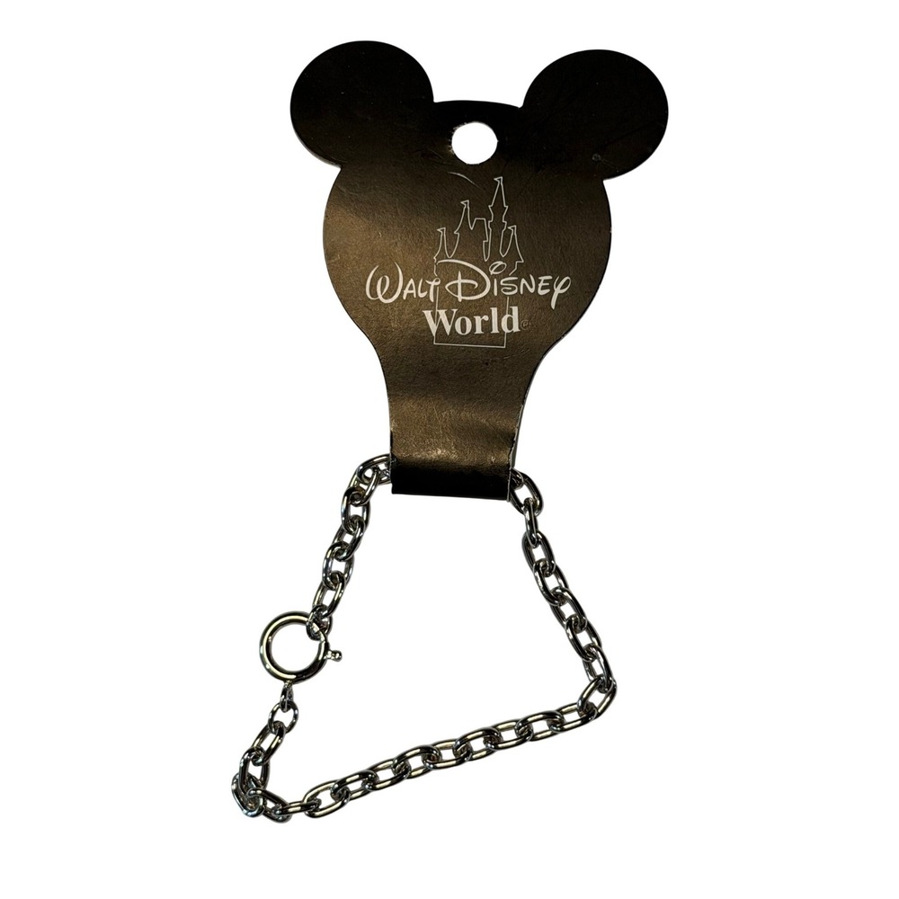 Walt Disney World Bracelet‎ Silver Tone Link Chain Souvenir Jewelry New